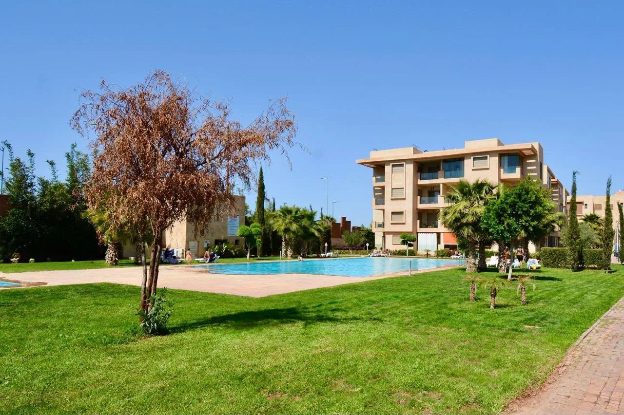 Vue principale du appartement 2 chambres à louer à Marrakech – Agdal