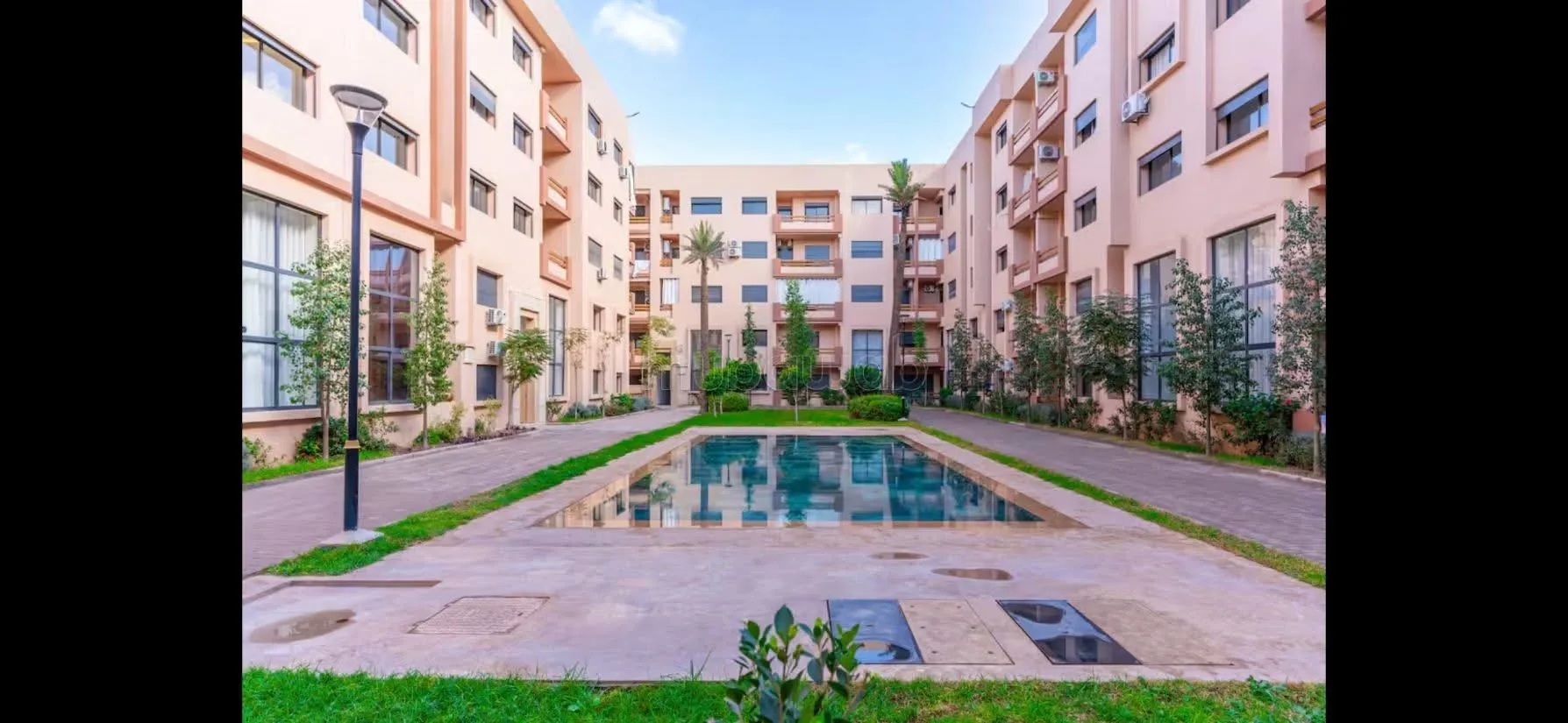 Vue principale du appartement 2 chambres à louer à Marrakech – Autres secteurs