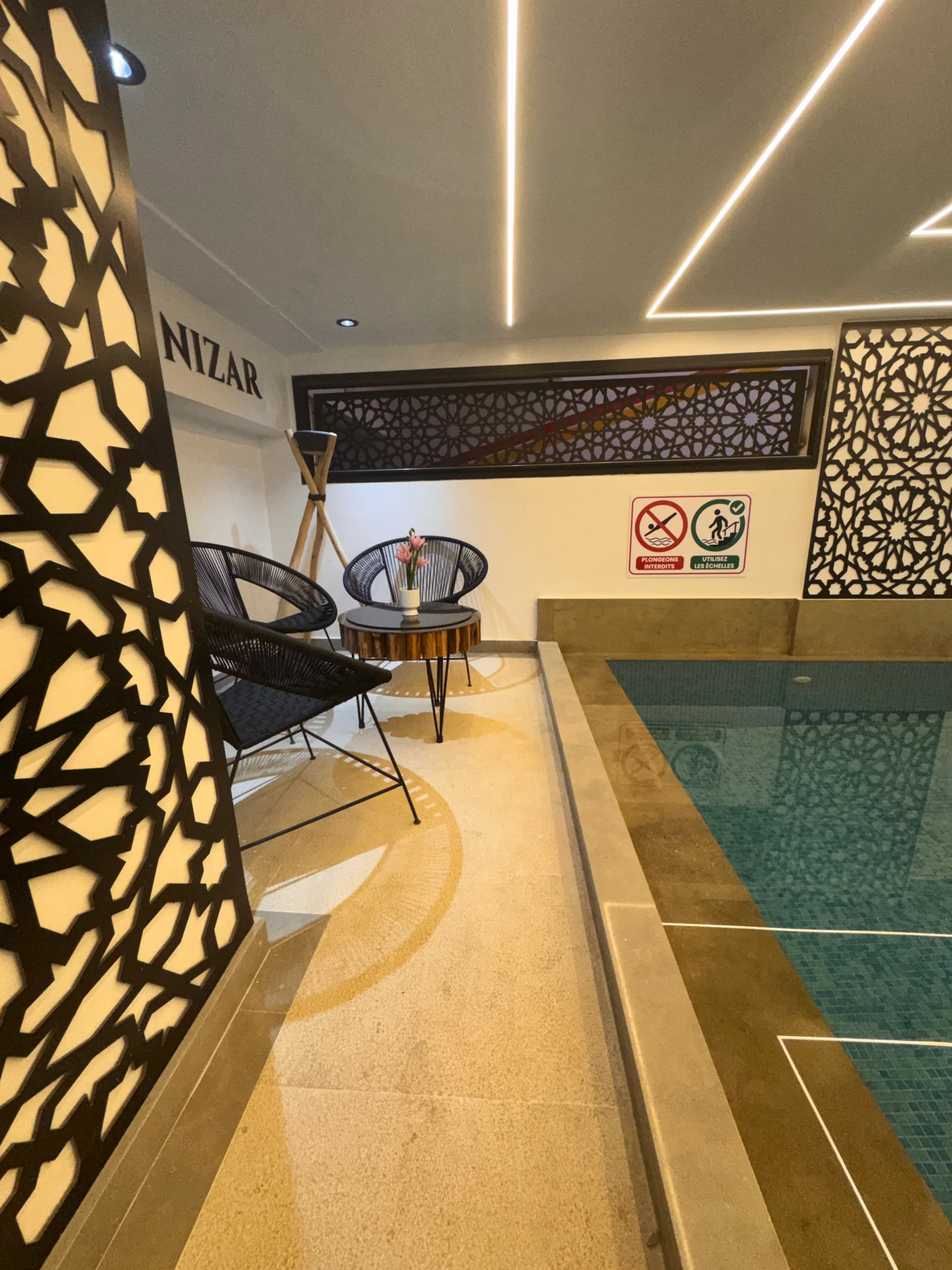 Vue principale du appartement 2 chambres à louer à Marrakech – Semlalia