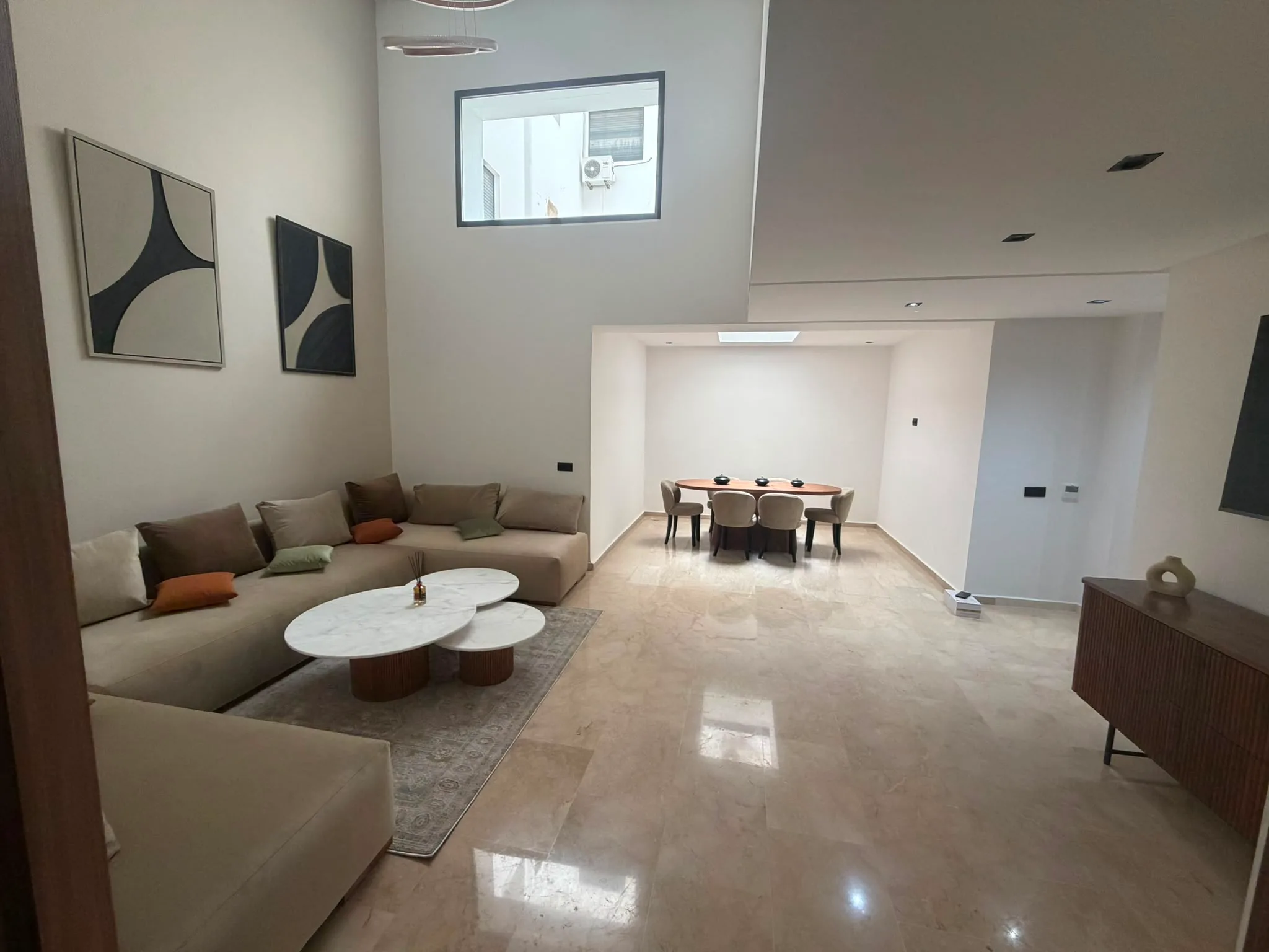 Vue principale du appartement 3 chambres à louer à Marrakech – Menara